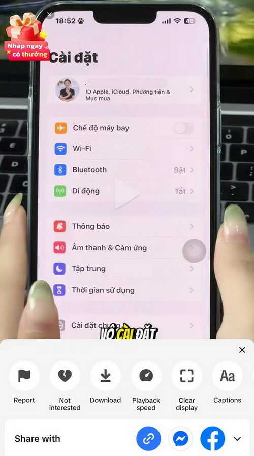 Hướng dẫn sao chép liên kết video TikTok